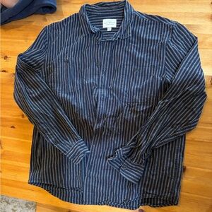 Lucky Brand Navy Striped Shirt - XL